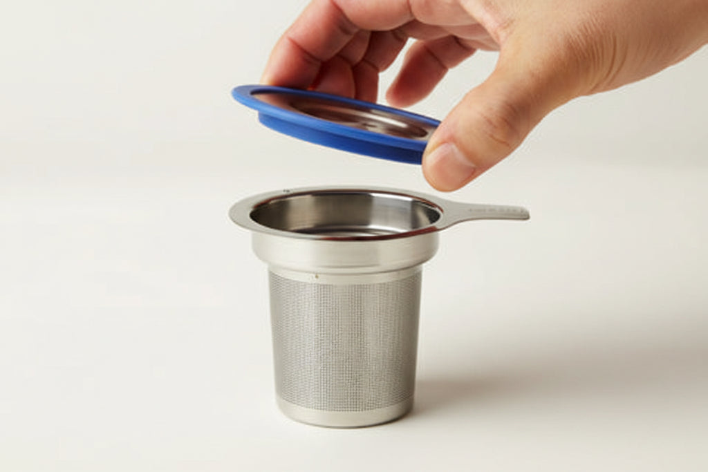 FORLIFE Glass Tea Mug with Infuser & Lid 16 oz.